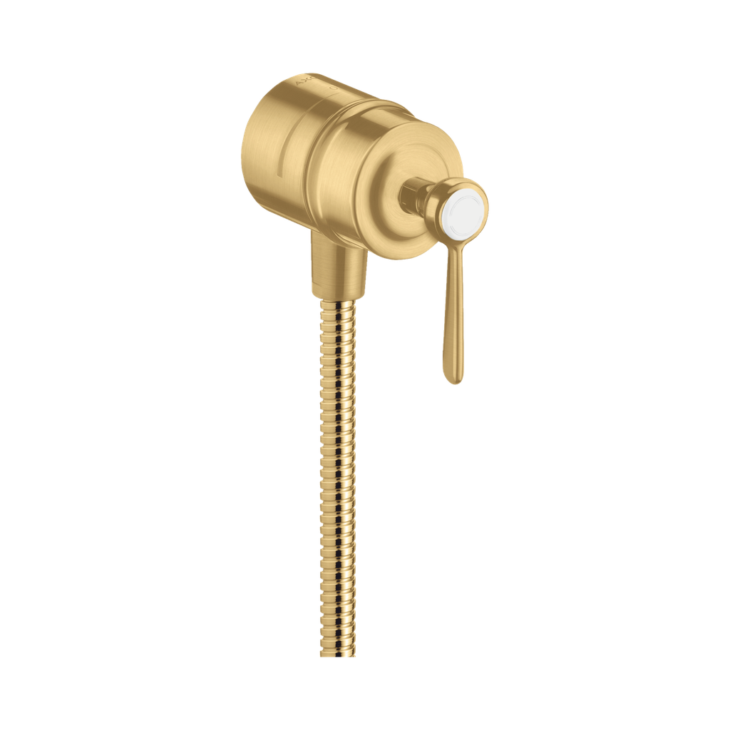 Hansgrohe 16883251 Axor Montreux Wall Outlet with Check Valves Brushed Gold Optic