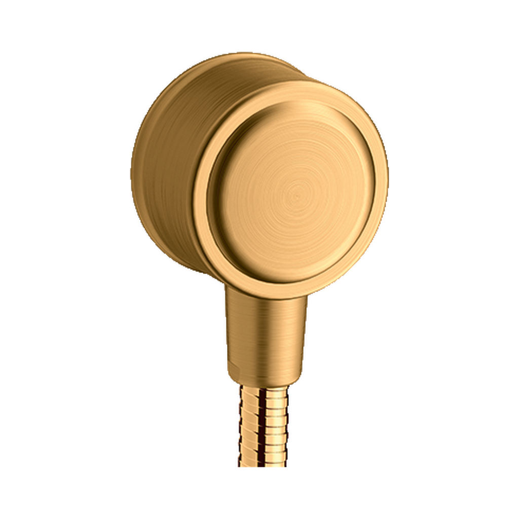 Hansgrohe 16884251 Axor Montreux Wall Outlet With Check Valves Brushed Gold Optic