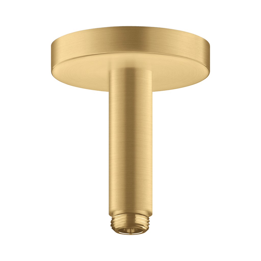 Hansgrohe 26432251 Axor Extension Pipe For Ceiling Mount 4&quot; Brushed Gold Optic