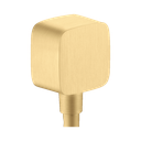 Hansgrohe 36731251 Axor Wall Outlet Softcube With Check Valves Brushed Gold Optic