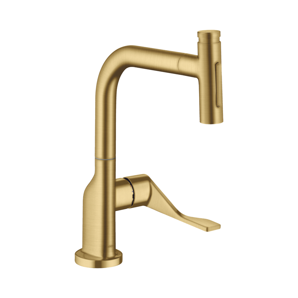 Hansgrohe 39863251 Axor Citterio Kitchen Faucet Select 2-Spray Brushed Gold Optic