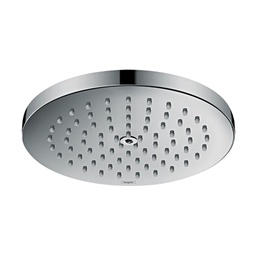 [HAN-27629341] Hansgrohe 27629341 Raindance S Showerhead 180 1-Jet Powder Rain Brushed Black Chrome