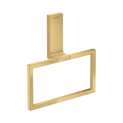 [HAN-42623250] Hansgrohe 42623250 Axor Universal Rectangular Towel Ring Brushed Gold Optic