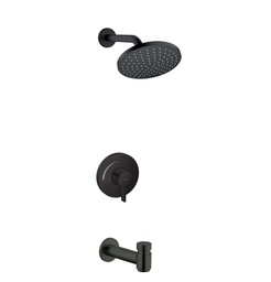 [HAN-04956670] Hansgrohe 04956670 Vernis Blend Pressure Balance Tub Shower Set Matte Black