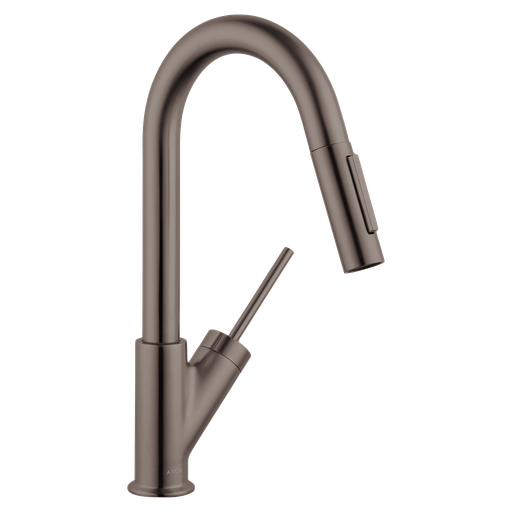 [HAN-10824341] Hansgrohe 10824341 Axor Starck Prep 2-Spray Pull-Down Kitchen Faucet Brushed Black Chrome