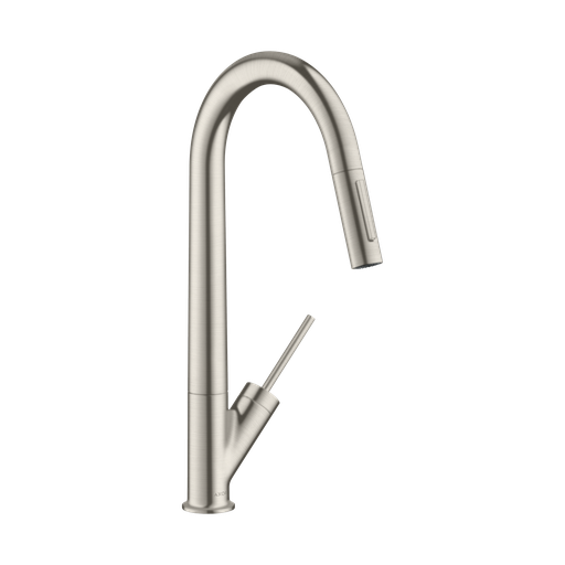 [HAN-12806801] Hansgrohe 12806801 Axor Starck Higharc 2-Spray Pull-Down Kitchen Faucet Stainless Steel