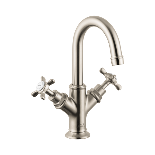 [HAN-16505821] Hansgrohe 16505821 Axor Montreux 2-Handle Faucet 160 with Pop-Up Drain Brushed Nickel