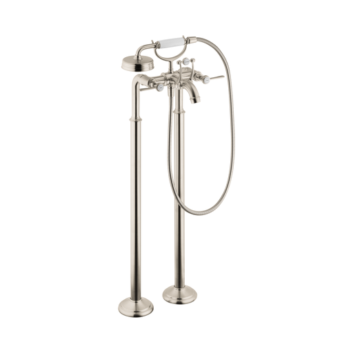 [HAN-16563821] Hansgrohe 16563821 Axor Montreux 2-Handle Freestanding Tub Filler Trim Brushed Nickel