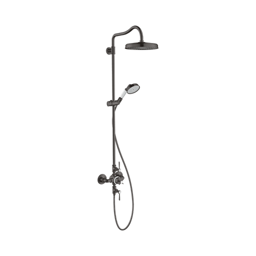 [HAN-16574341] Hansgrohe 16574341 Axor Montreux Showerpipe 240 1-Jet Brushed Black Chrome