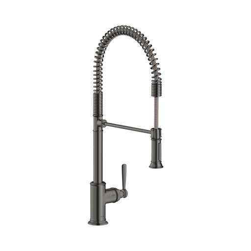 [HAN-16582341] Hansgrohe 16582341 Axor Montreux Semi-Pro 2-Spray Kitchen Faucet Brushed Black Chrome