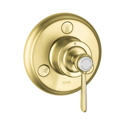 [HAN-16832251] Hansgrohe 16832251 Axor Montreux Diverter Trio Quattro Trim Brushed Gold Optic