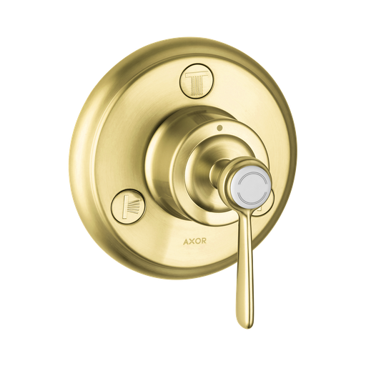 [HAN-16832251] Hansgrohe 16832251 Axor Montreux Diverter Trio Quattro Trim Brushed Gold Optic