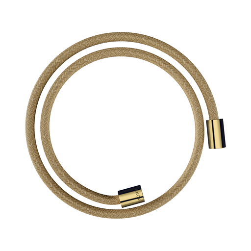 [HAN-28228990] Hansgrohe 28228990 Axor Textile Hose With Cylindircal Nut 49" Polished Gold Optic