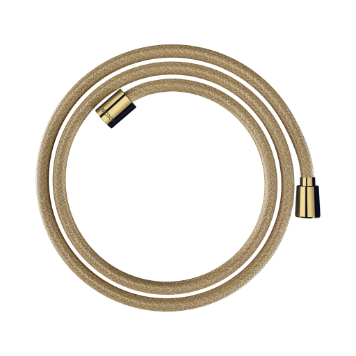 [HAN-28259990] Hansgrohe 28259990 Axor Textile Hose With Cylindrical And Conical Nut 63" Polished Gold Optic