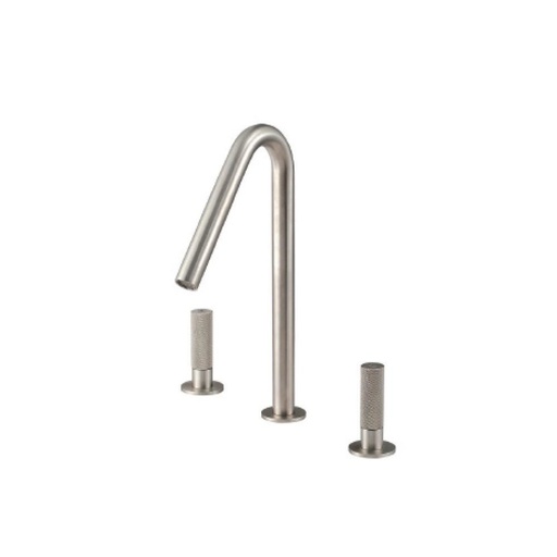 [TRE-6011] Treemme 6011 Widespread Lavatory Faucet Stainless