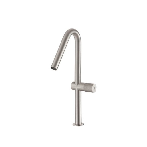 [TRE-1127] Treemme 1127 Medium Single Hole Lavatory Faucet One Handle Stainless