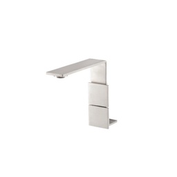 [TRE-2514] Treemme 2514 Short Single Hole Lavatory Faucet Two Handles Stainless