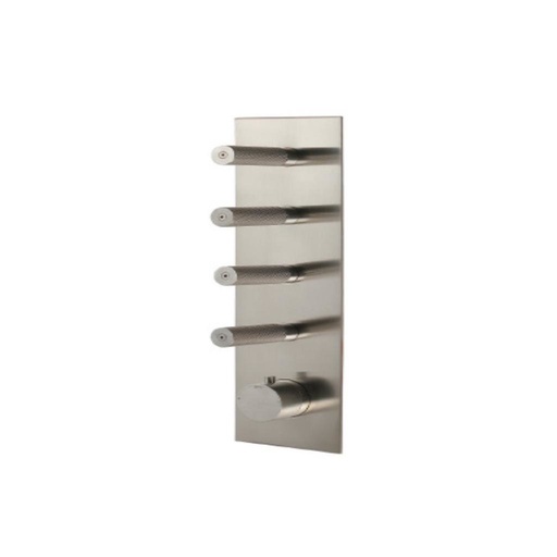 [TRE-6097_32] Treemme 6097 Square Trim Round Handles Stainless