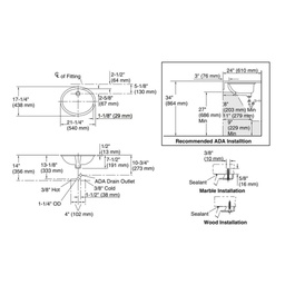 [KOH-2211-7] Kohler 2211-7 Caxton Oval 19 X 15 Under-Mount Bathroom Sink With Overflow And Clamp Assembly