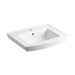 [KOH-2358-1-0] Kohler 2358-1-0 Archer Pedestal Lavatory Basin With Single-Hole Faucet Drilling