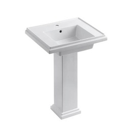 [KOH-2844-1-0] Kohler 2844-1-0 Tresham 24 Pedestal Lavatory With Single-Hole Faucet Drilling