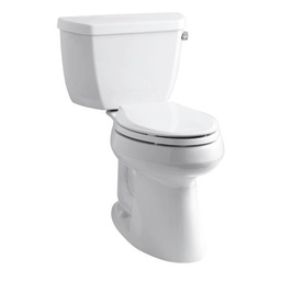 [KOH-3713-RA-0] Kohler 3713-RA-0 Highline Classic Comfort Height Two-Piece Elongated 1.28 Gpf Toilet With Class Five Flush Technology And Right-Hand Trip Lever