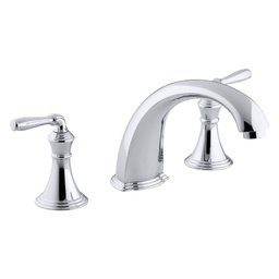 [KOH-T398-4-CP] Kohler T398-4-CP Devonshire Deck-/Rim-Mount High-Flow Bath Faucet Trim With 9 Spout And Lever Handles Valve Not Included