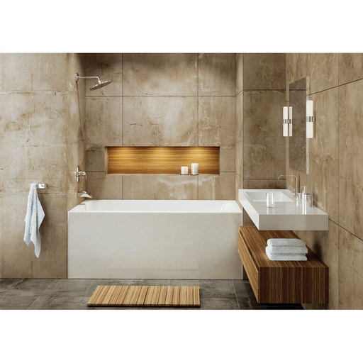 [MIR-BO62R0001] Mirolin BO62R Adora Skirted Bath RH Drain White