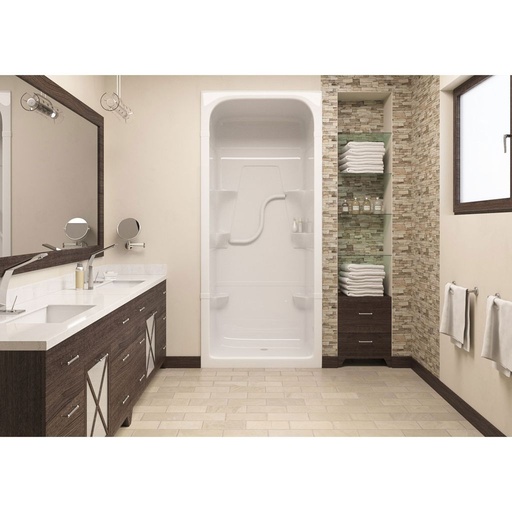 [MIR-SH3R1] Mirolin SH3R Madison 3 One Piece Shower Stall, Right Plumbing, White