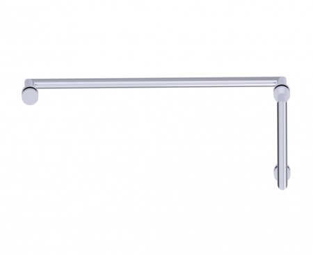 [KART-14470824-81] Kartners 14470824-81 Oslo 8"x24" Offset Shower Door Handles Brushed Nickel 