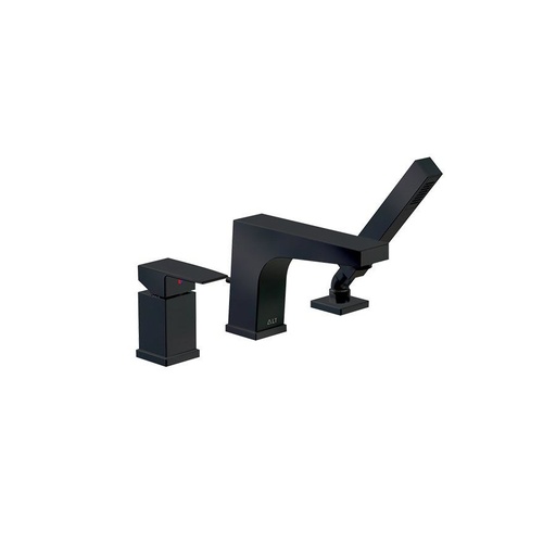 [ALT-2077241] ALT 20772 Riga 3 Piece Deckmount Tub Filler With Handshower Electro Black