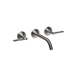 [DOR-36712819-990010] Dornbracht 36712819 Vaia Wall Mounted Lavatory Faucet Lever Handles Dark Platinum Matte