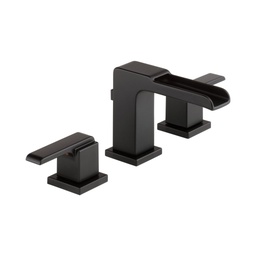 [DEL-3568LF-BLMPU] Delta 3568 Ara Two Handle Widespread Channel Lavatory Faucet Matte Black