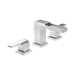 [DEL-3568LF-MPU] Delta 3568 Ara Two Handle Widespread Channel Lavatory Faucet Chrome