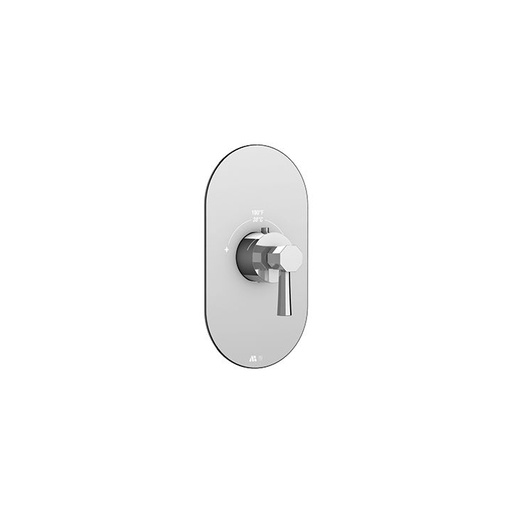 [AQB-R3053PC] Aquabrass R3053 Otto Round Trim Set For Thermostatic Valves 12000 And 3000 Polished Chrome