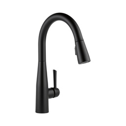 [DEL-9113-BL-DST] Delta 9113 Essa Single Handle Pull Down Kitchen Faucet Matte Black