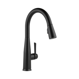 [DEL-9113T-BL-DST] Delta 9113T Essa Single Handle Pull Down Kitchen Faucet Touch2O Matte Black