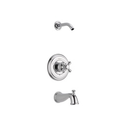 [DEL-T14497-LHP-LHD] Delta T14497 Cassidy Monitor 14 Series Tub Shower Trim Less Handle Less Head Chrome