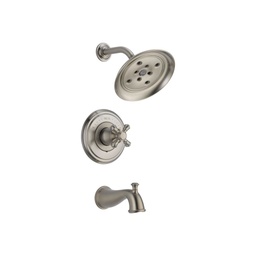 [DEL-T14497-SSLHP] Delta T14497 Cassidy Monitor 14 Series H2Okinetic Tub Shower Trim Less Handle Stainless