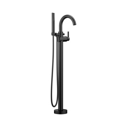 [DEL-T4759-BLFL] Delta T4759-LF Trinsic Contemporary Floor Mount Tub Filler Trim Matte Black