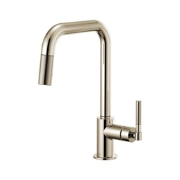 [BRI-63053LF-PN] Brizo 63053LF Litze Pull Down Square Spout Knurled Handle Faucet Polished Nickel