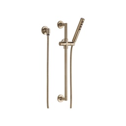 [BRI-88775-GL] Brizo 88775 Odin Slide Bar With Hand Shower Luxe Gold