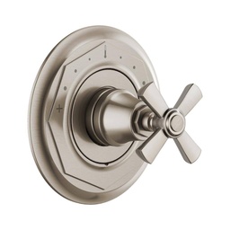 [BRI-T66T061-NK] Brizo T66T061 Rook Thermostatic Valve Trim Cross Luxe Nickel