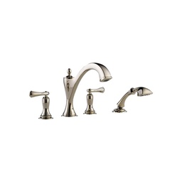 [BRI-T67485-PNLHP] Brizo T67485 Charlotte Roman Tub With Shower Trim Less Handles