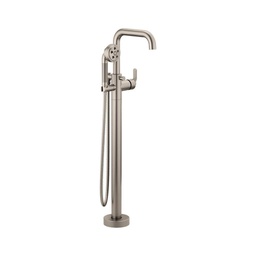 [BRI-T70135-NKLHP] Brizo T70135 Litze Single Handle Freestanding Tub Filler Less Handle Luxe Nickel