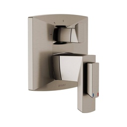 [BRI-T75588-NK] Brizo T75588 Vettis Thermostatic Valve 3 Function Diverter Trim Luxe Nickel