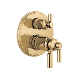 [BRI-T75676-PG] Brizo T75676 Invari Tempassure Thermostatic Valve 6 Function Diverter Polished Gold