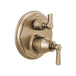 [BRI-T75P560-GL] Brizo T75P560 Rook Pressure Balance Valve 3 Function Diverter Trim Luxe Gold