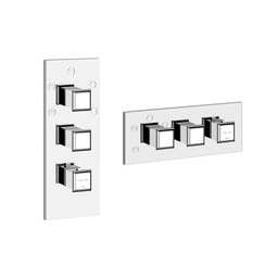 [DISCONTINUED-GES-48212#031] &lt;&lt; Gessi 48212 Fascino Thermostatic With Five Way Volume Controls Trim Chrome