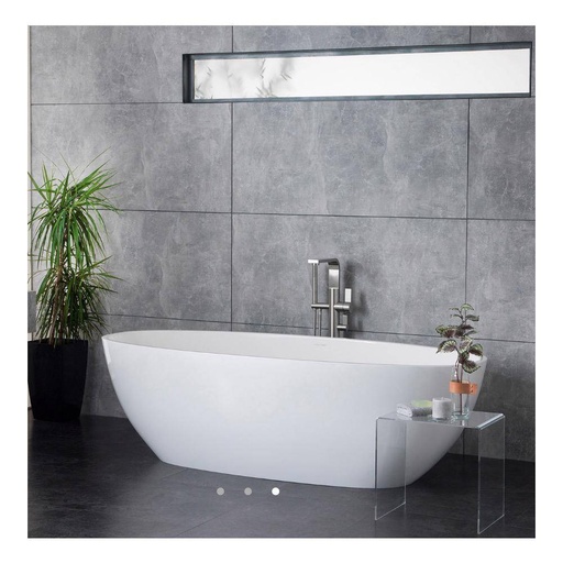 [VA-BAR-N-SW-OF] Victoria + Albert Barcelona Freestanding Tub With Overflow Standard White